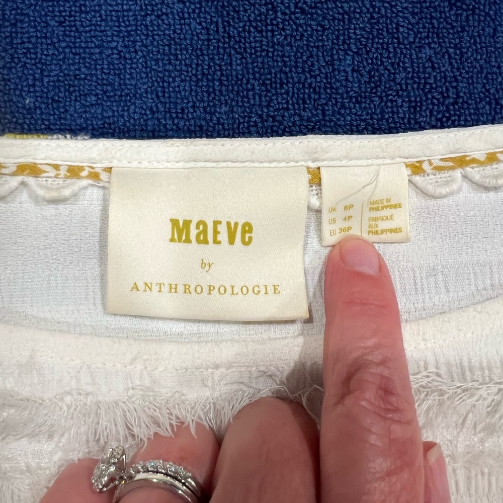 Anthropologie Maeve for Anthropologie "Barton" white blouse - Picture 4 of 7